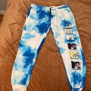 MTV tie-dye joggers NWOT sweatpants